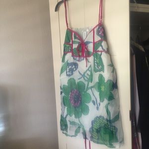 Floral 100% Silk boutique Dress